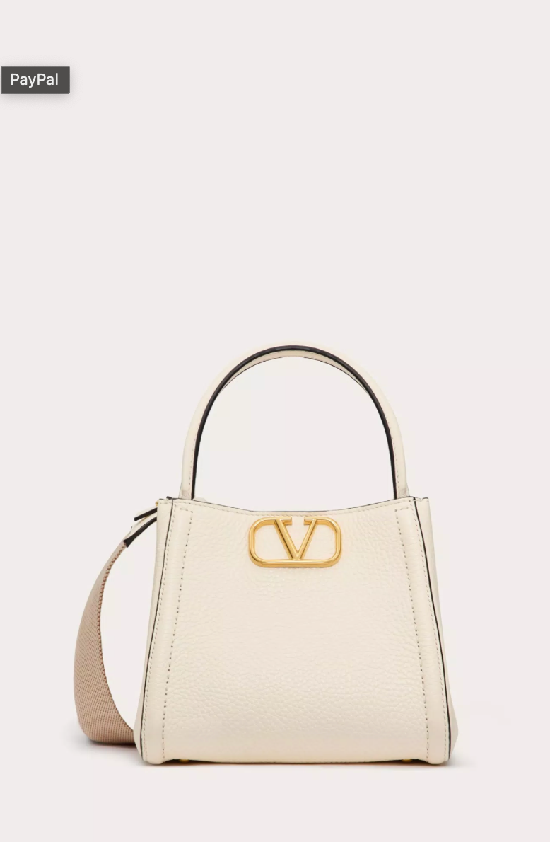 VALENTINO GARAVANI ALLTIME SMALL HANDBAG IN GRAINY CALFSKIN