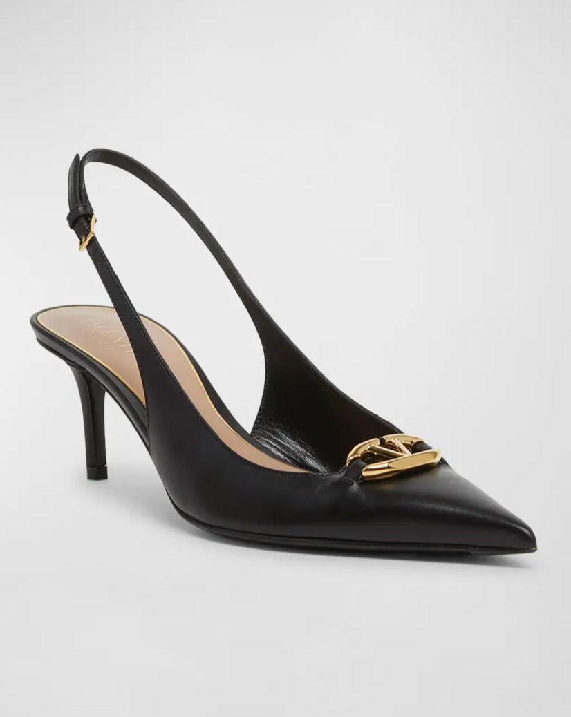 VLOGO CALFSKIN SLINGBACK PUMP 60MM  THE BOLD EDITION - Valentino Garavani