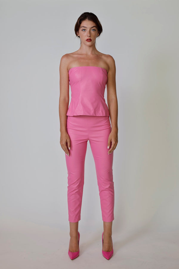 530AI Eco Leather  Skinny 7/8 Pants