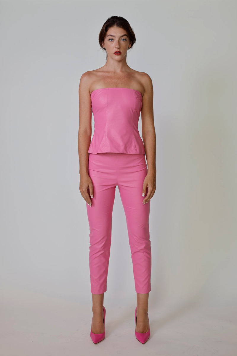 530AI Eco Leather  Skinny 7/8 Pants