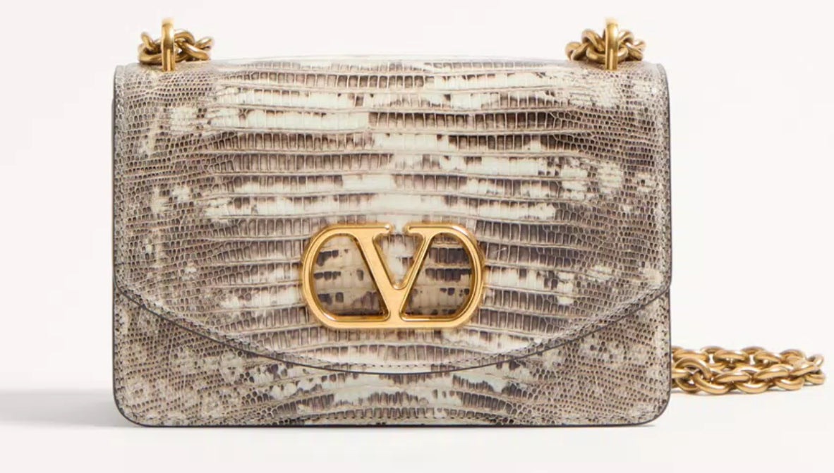 VALENTINO GARAVANI VAIN SMALL SHOULDER BAG Green