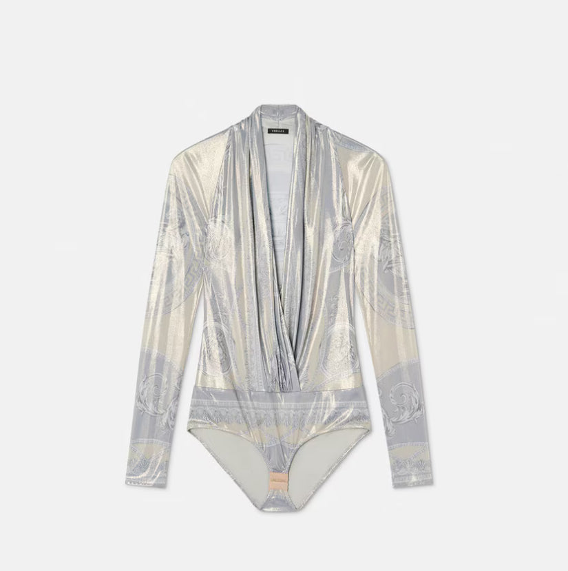 VERSACE LA COUPE DES DIEUX DRAPED BODYSUIT Tg40