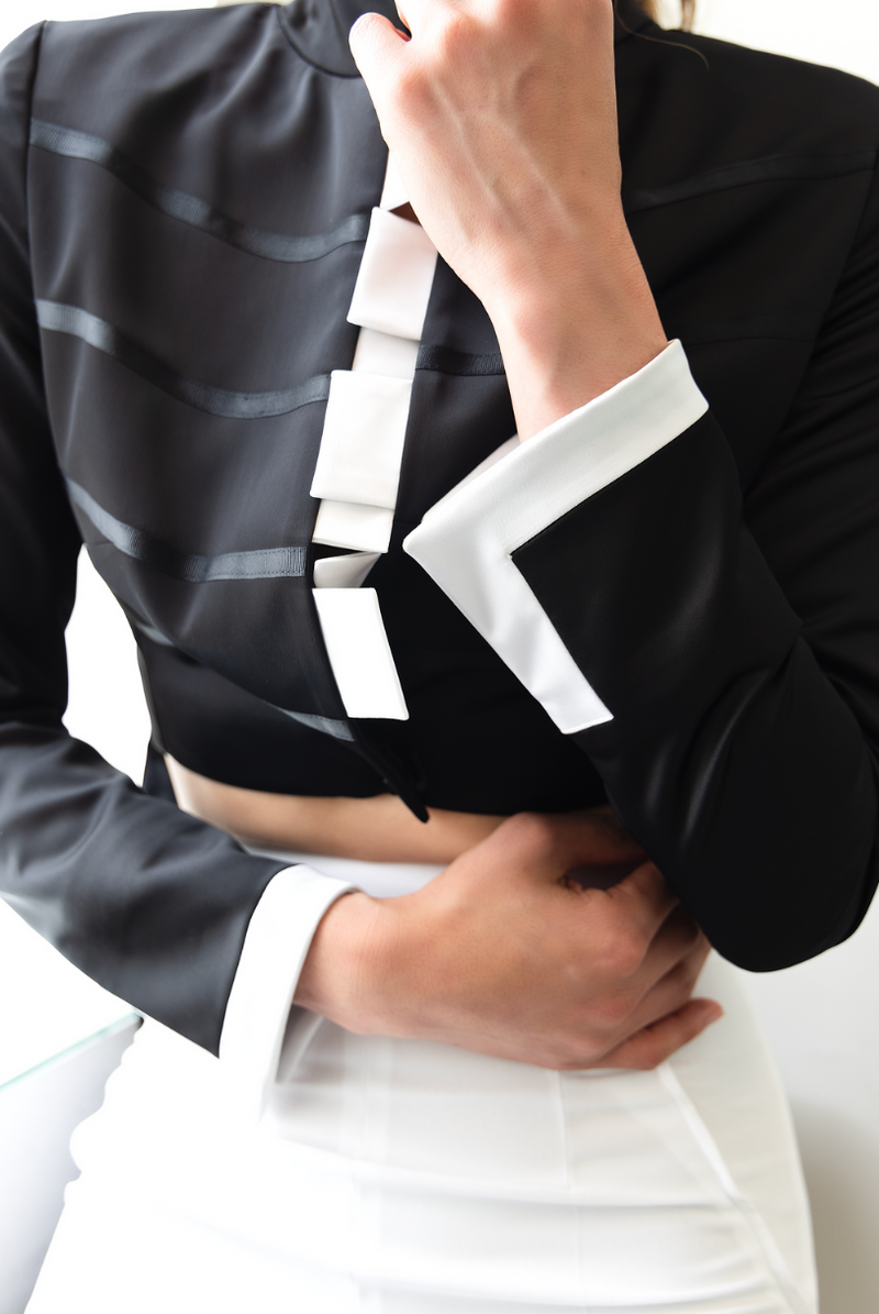 13CJTT Crop Tux Tail Jacket