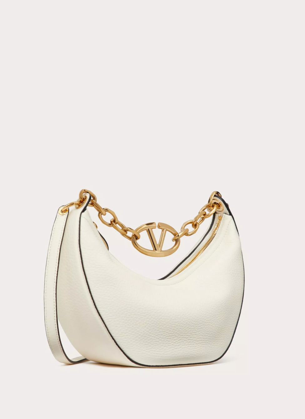 VALENTINO GARAVANI - Small Hobo Ivory