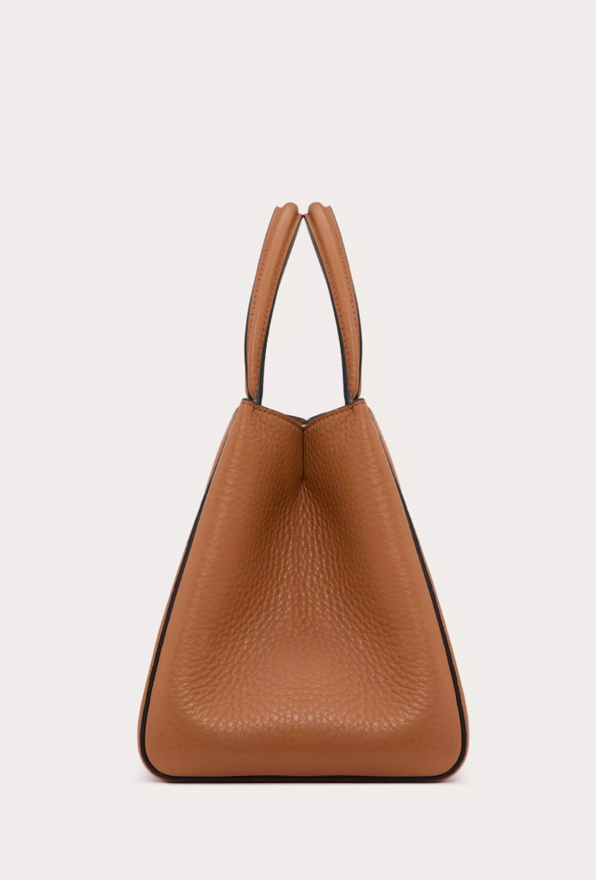 VALENTINO GARAVANI ALLTIME MEDIUM HANDBAG IN GRAINY CALFSKIN