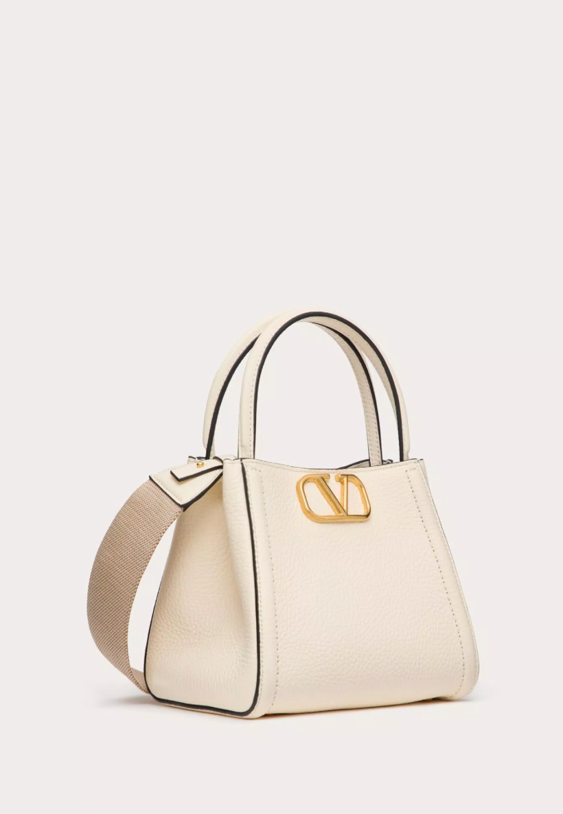 VALENTINO GARAVANI ALLTIME SMALL HANDBAG IN GRAINY CALFSKIN