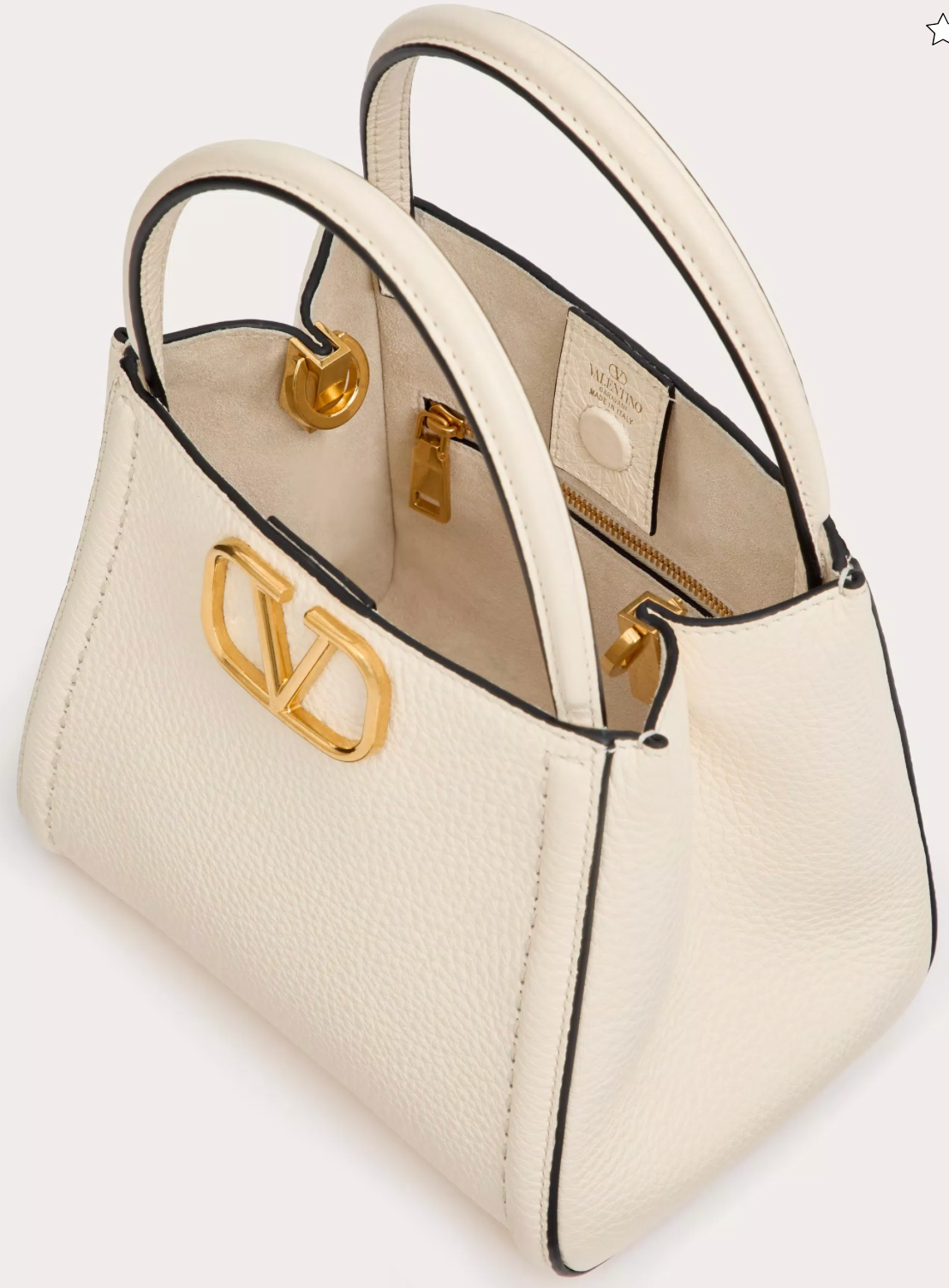 VALENTINO GARAVANI ALLTIME SMALL HANDBAG IN GRAINY CALFSKIN