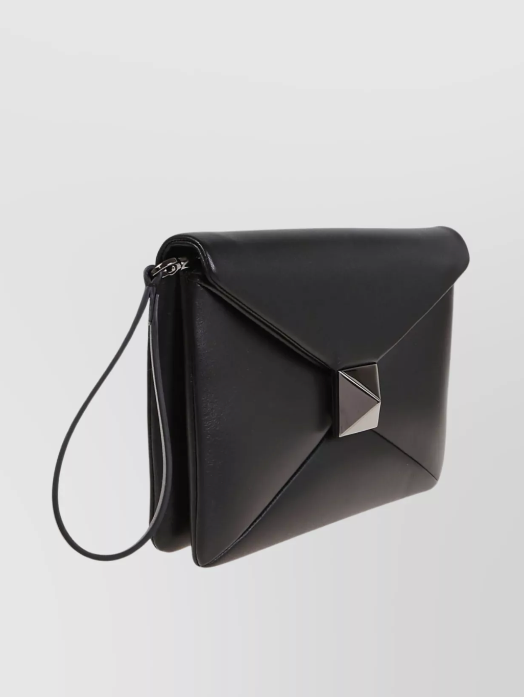 Valentino Garavani Black Single Stud Clutch