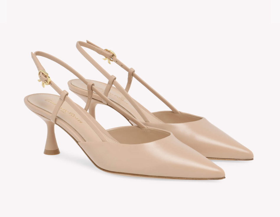 Gianvito Rossi - Ascent 55 Leather Slingback