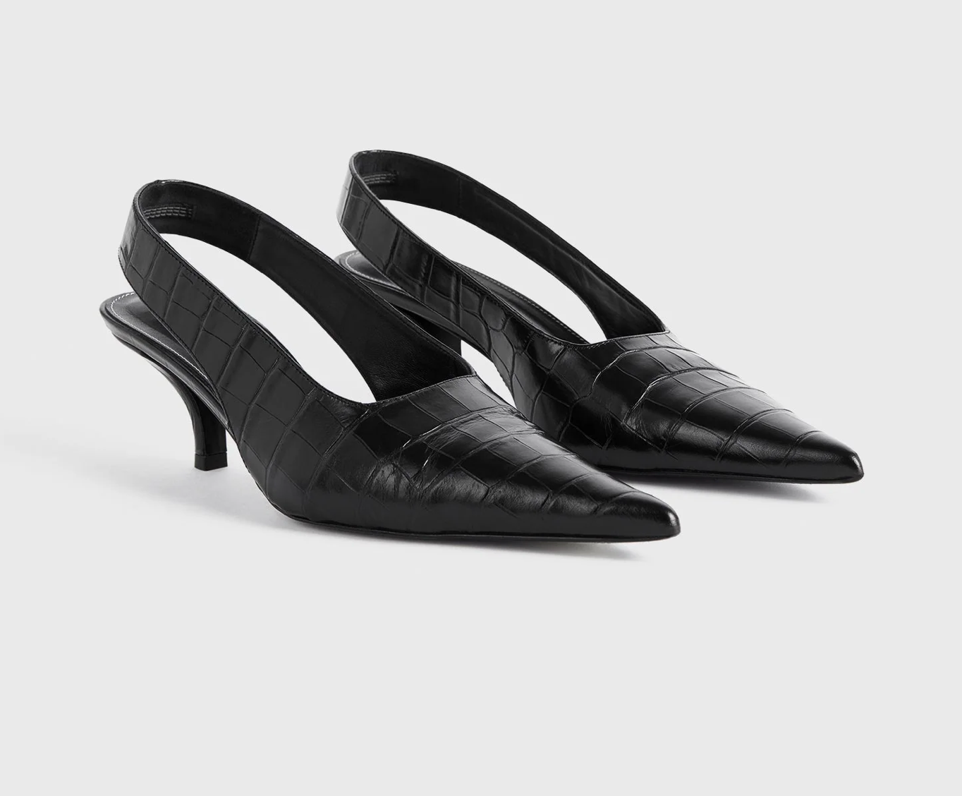 TOTEME Classi Croco Slingback