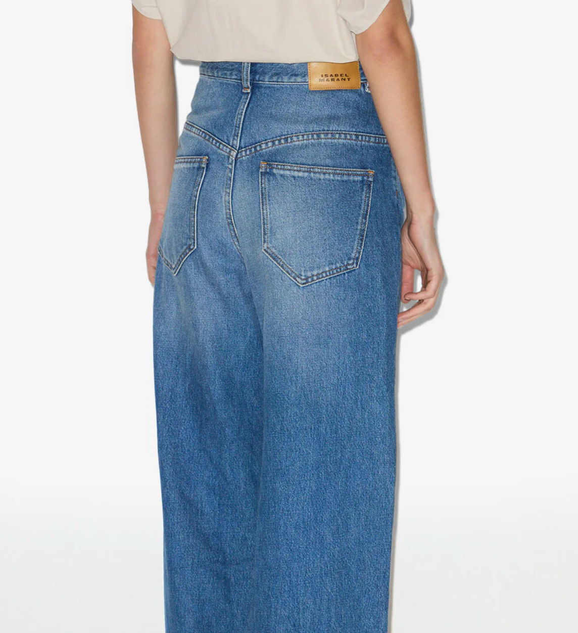 ISABELLE MARANT - LEMONY PANTS - high-rise loose fit denim jeans - Size 44