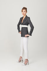 Pinstripe 3 Button Jacket - My Graphiti