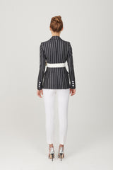 Pinstripe 3 Button Jacket - My Graphiti